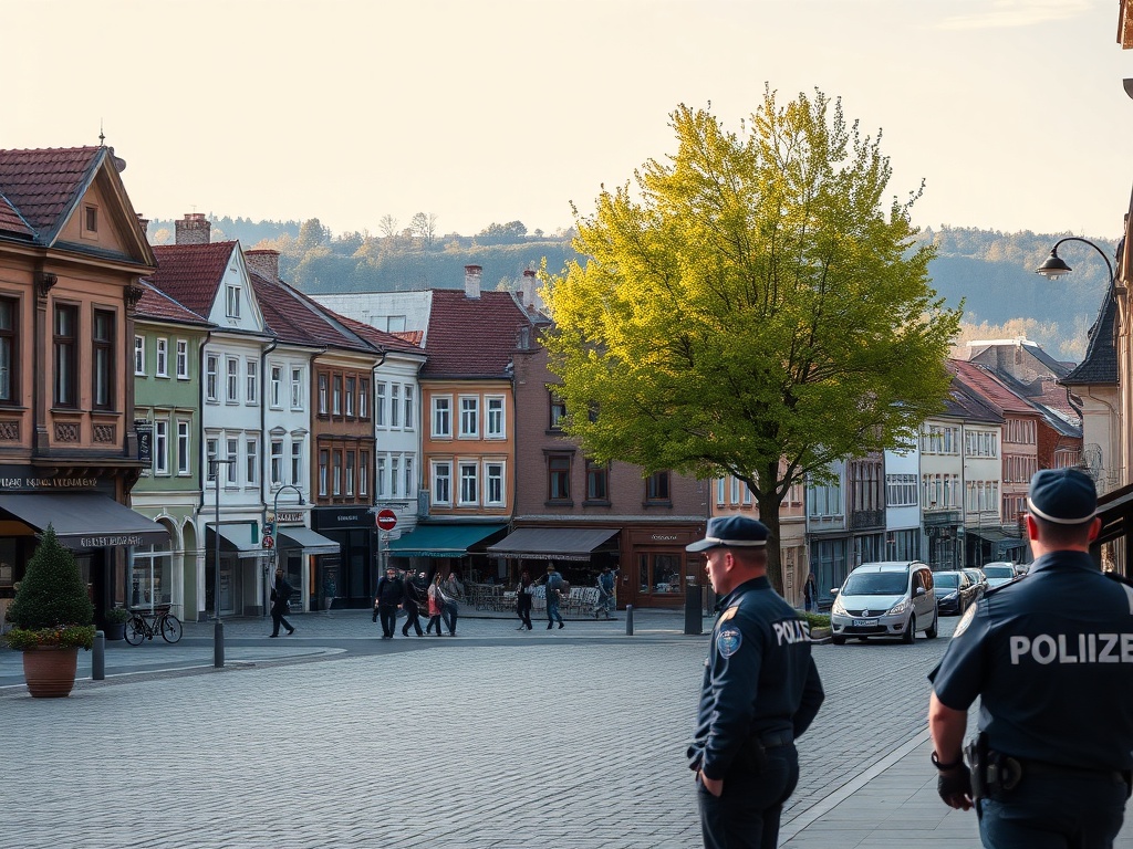 Zgorzelec: drzewa sadzone obok cmentarza wojskowego i policjanci zapraszający na dzień otwarty
